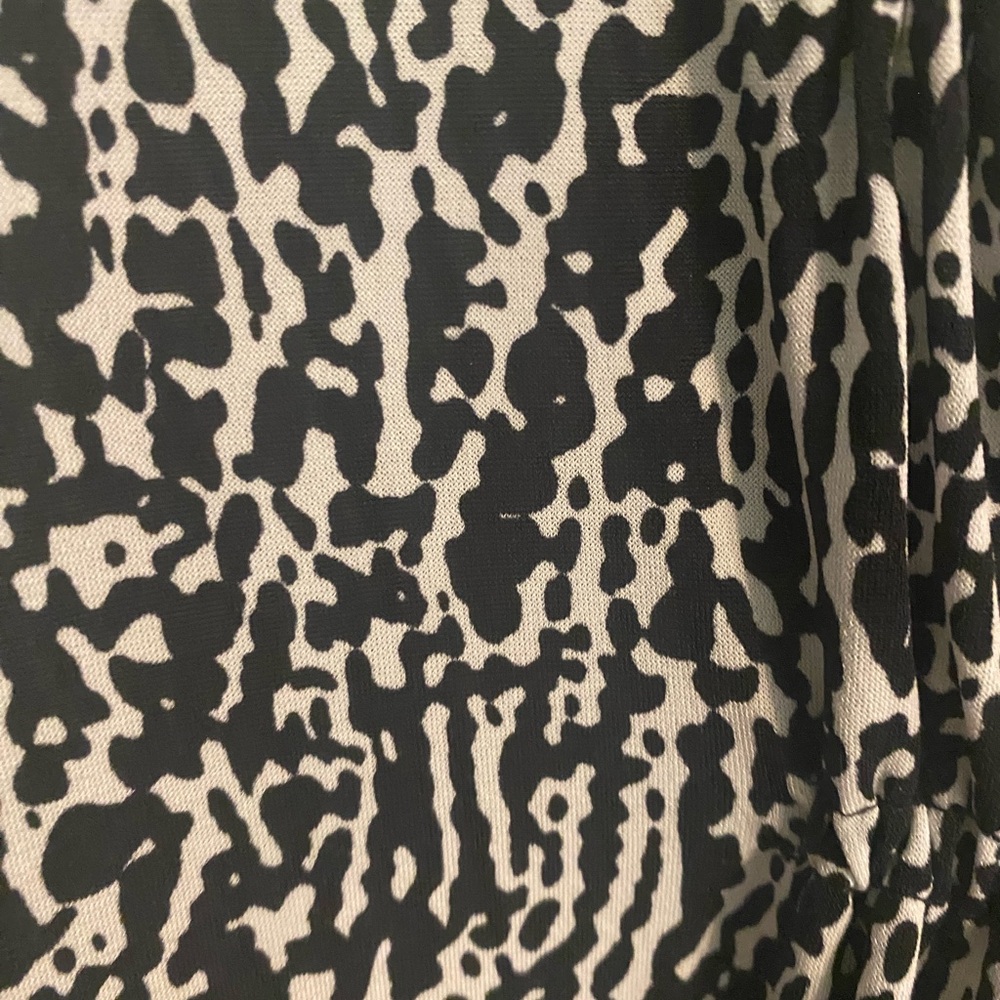 MICHAEL KORS Women Animal Print Black & White Elastic sleeve Dress - size L - Picture 11 of 12